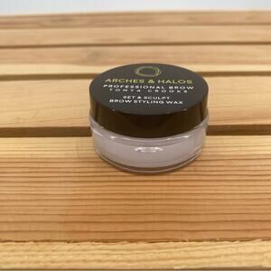 ARCHES & HALOS SET & SCULPT BROW STYLING WAX NEW $25 NET WEIGHT .28 OZ / 8 G